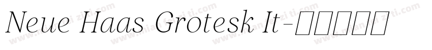 Neue Haas Grotesk It字体转换